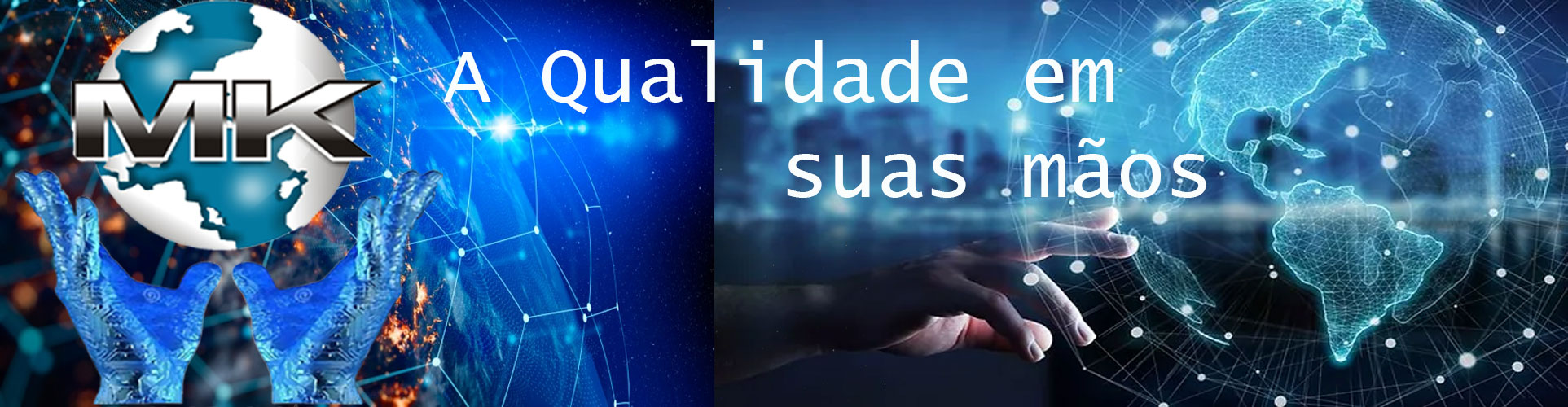 Imagem do Banner e Fachada da M K Serviços Tecnolológicos